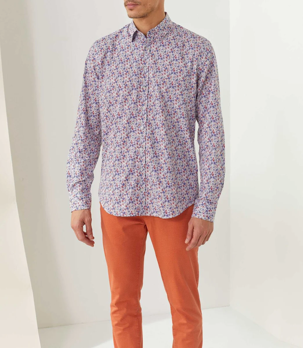 Chemise casual violette 