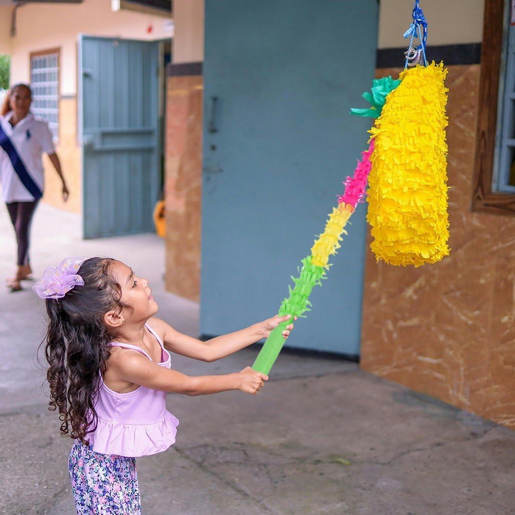 (49cm) Piñata Schlagstock Party Keule Deko Stab - Bunt