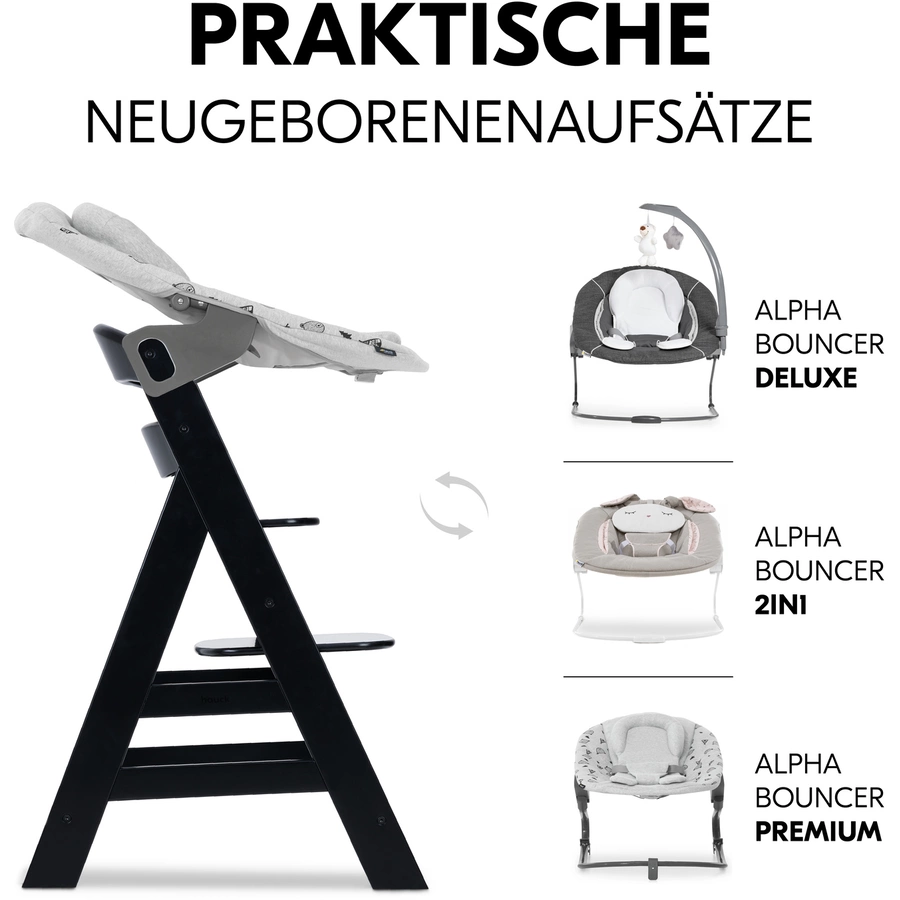 hauck Hochstuhl Alpha Plus Black