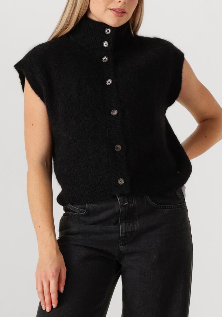 zwarte des petits hauts vest alibou