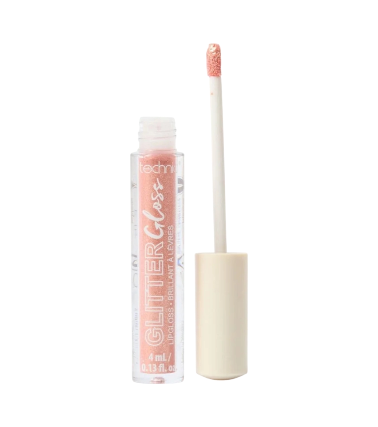 Technic Cosmetics - Brilho labial Glitter Gloss - Rose Gold