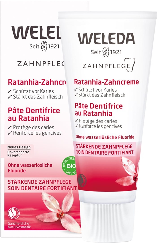 Weleda Zahncreme<br>75 ml, Tube, Ratanhia