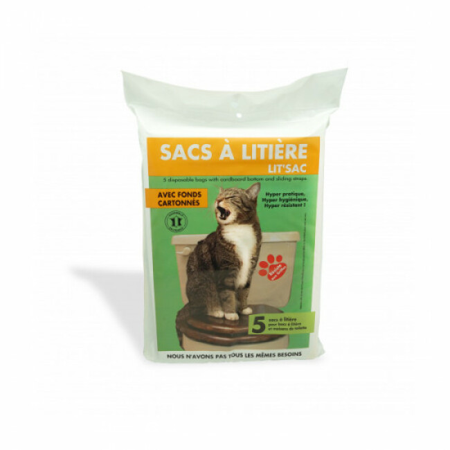 Sacs à litière avec fond en carton Lit'Sac lot de 5