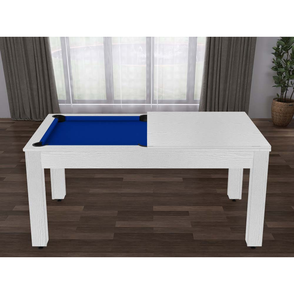Billard convertible table 6 personnes texas + plateau 2 en 1 dinatoire et ping p