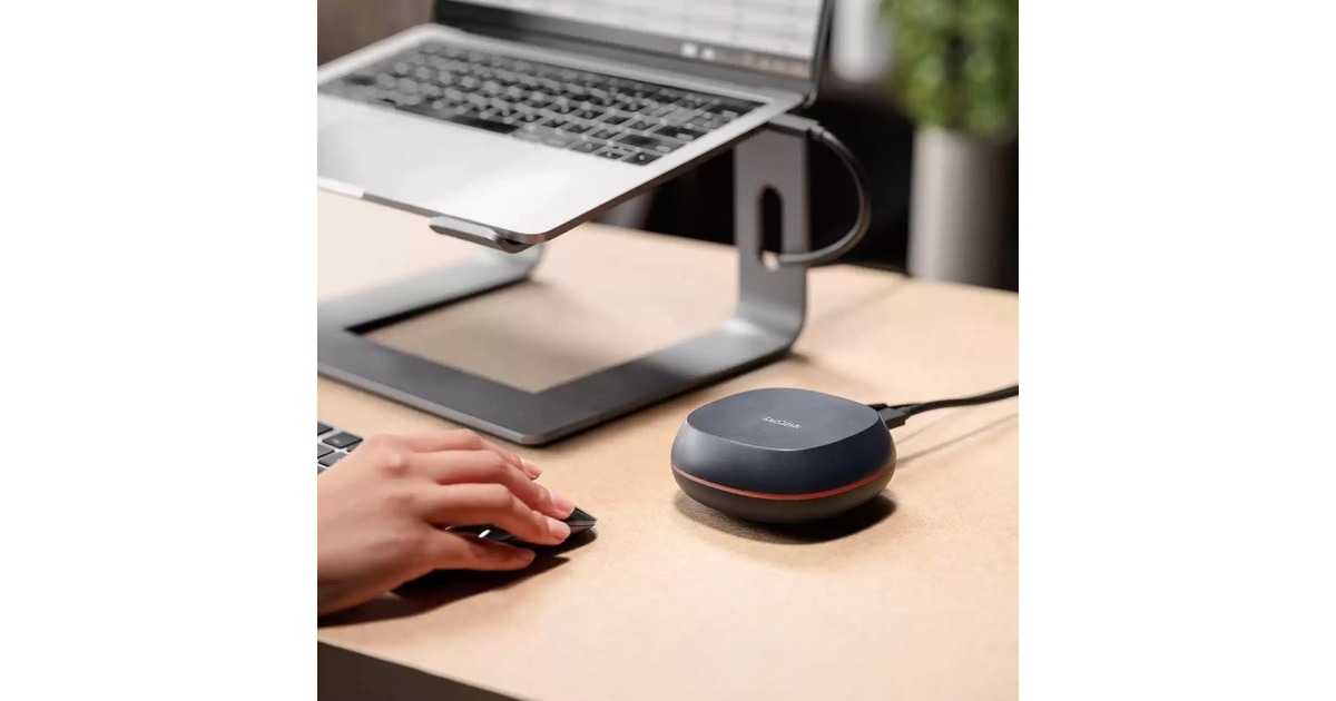 SanDiskDesk Drive - 4TB externe SSD  (Zwart/oranje)