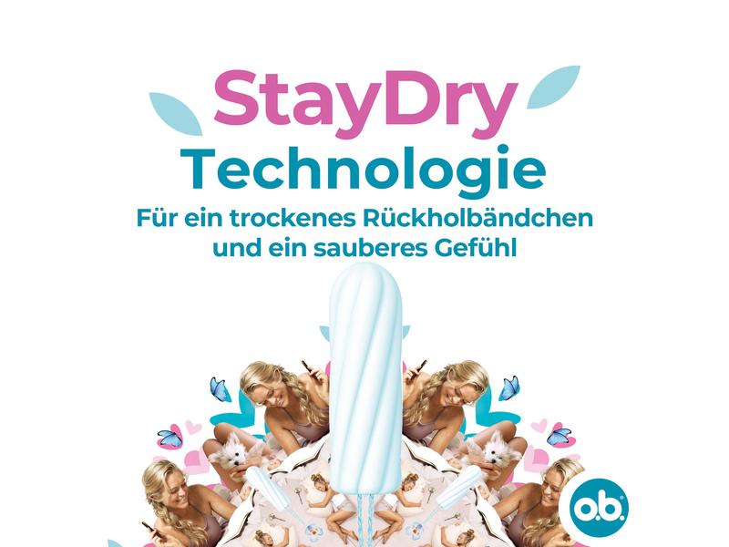 o.b. Tampons Original Normal 32 Stück Tampon für mittlere bis stärkere Tage