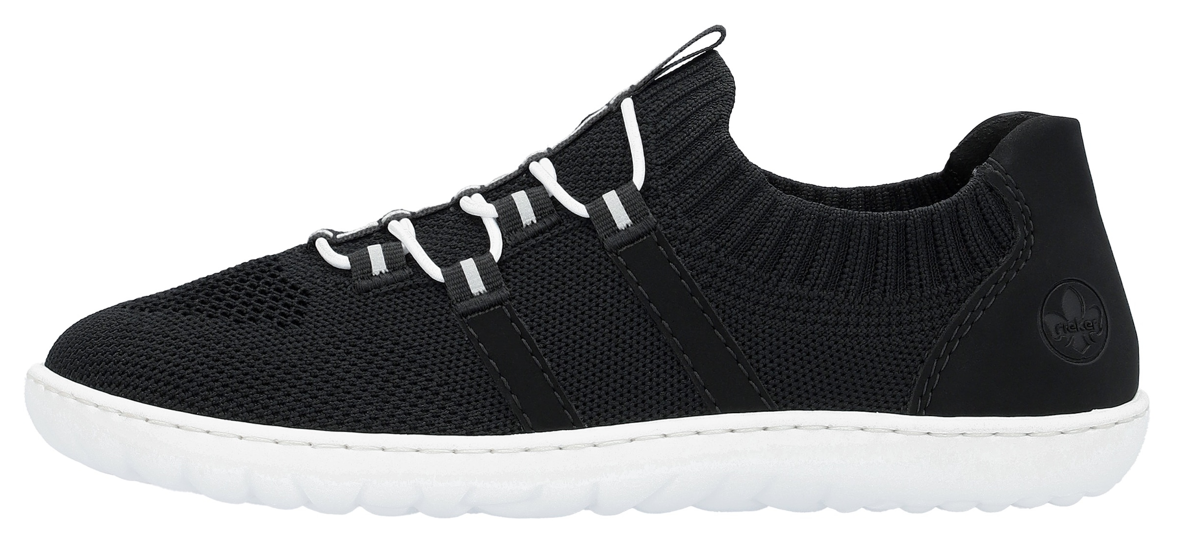 Rieker Slip-On Sneaker »Barfussschuh«  , Slipper, Freizeitschuh, Halbschuh mit elastischem Strickschaft