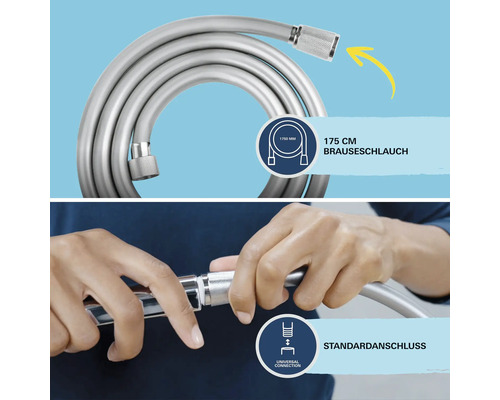 Douchekolom incl. thermostaat GROHE Vitalio Start 210 chroom 26538000