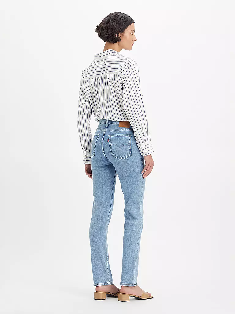 LEVI'S® Highwaist Jeans Straight Fit 724 blau