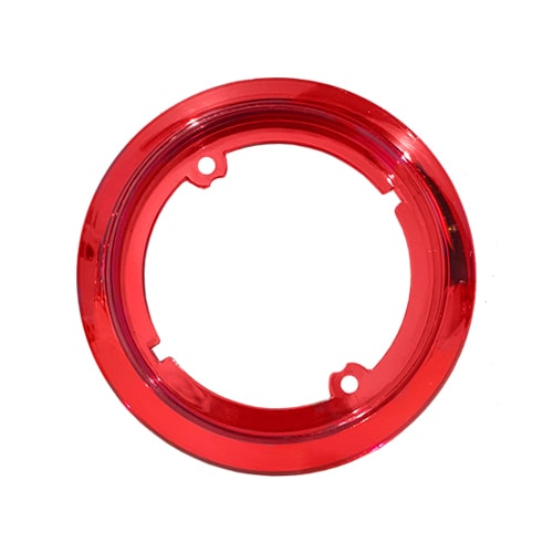 Enjoliveur Rouge 123 mm pour feu arrière