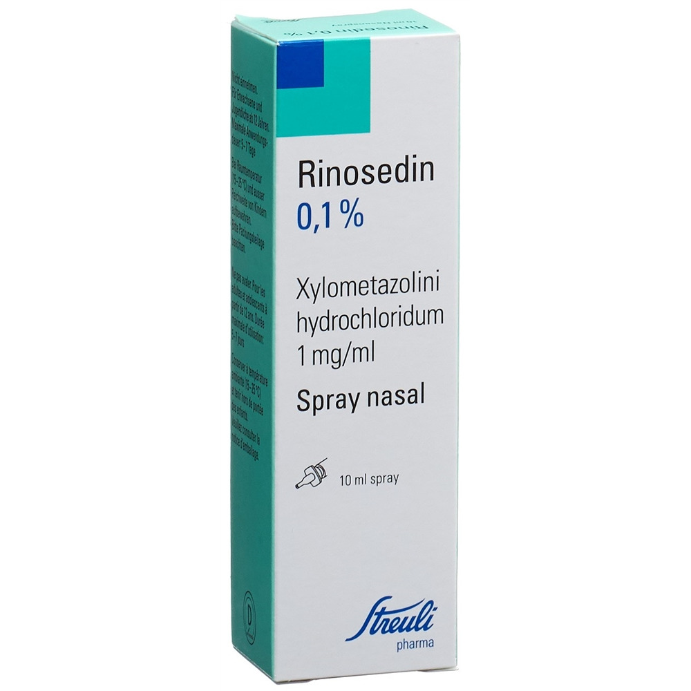 RINOSEDIN Nasenspray 0.1 % Nasenspr 10 ml<br>10 ml, Nasenspray, Nasenspray, Lösung