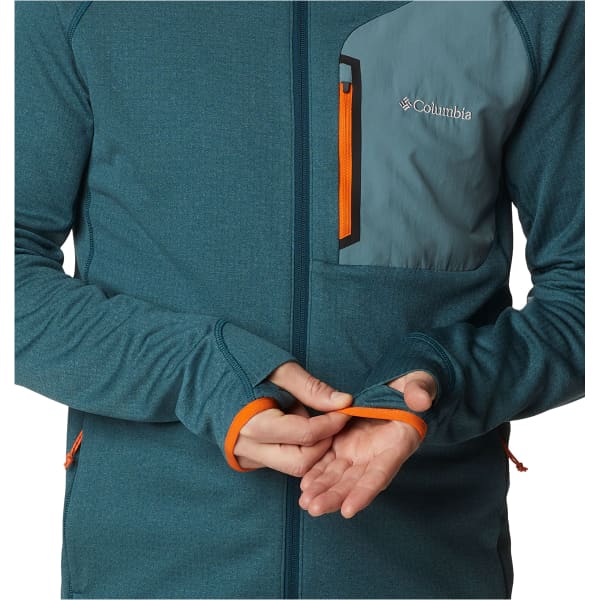 Veste polaire randonnée COLUMBIA TRIPLE CANYON FULL ZIP NIGHT WAVE/METAL/BRIGHT ORANGE