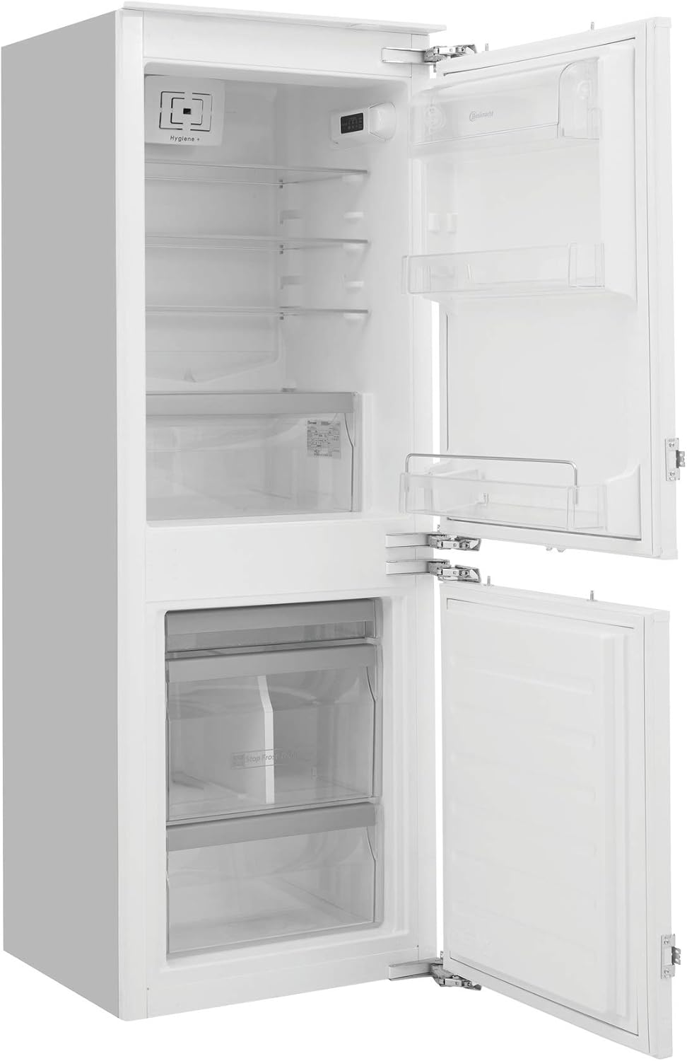 Bauknecht KGIS 16F2 P StopFrost Einbau-Kühl-/Gefrierkombination (Nische 158) / Gesamtnutzinhalt: 232 Liter/ ProFresh/ Hygiene+ Filter / StopFrost / Abtauautomatik im Kühlteil, Weiss