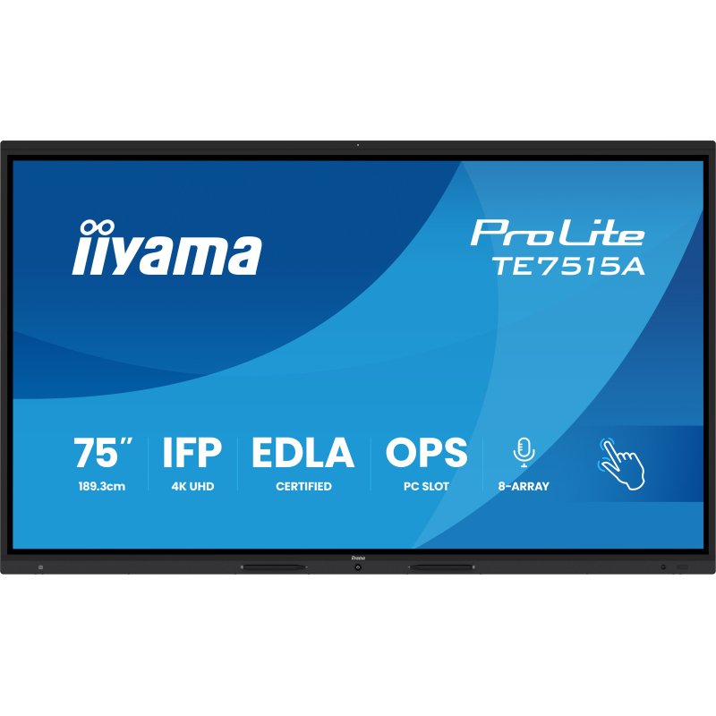 iiyama TE7515A-B1AG Écran d'affichage dynamique Écran plat interactif 190,5 cm (75