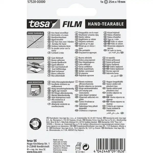 tesafilm® von Hand einreißbar