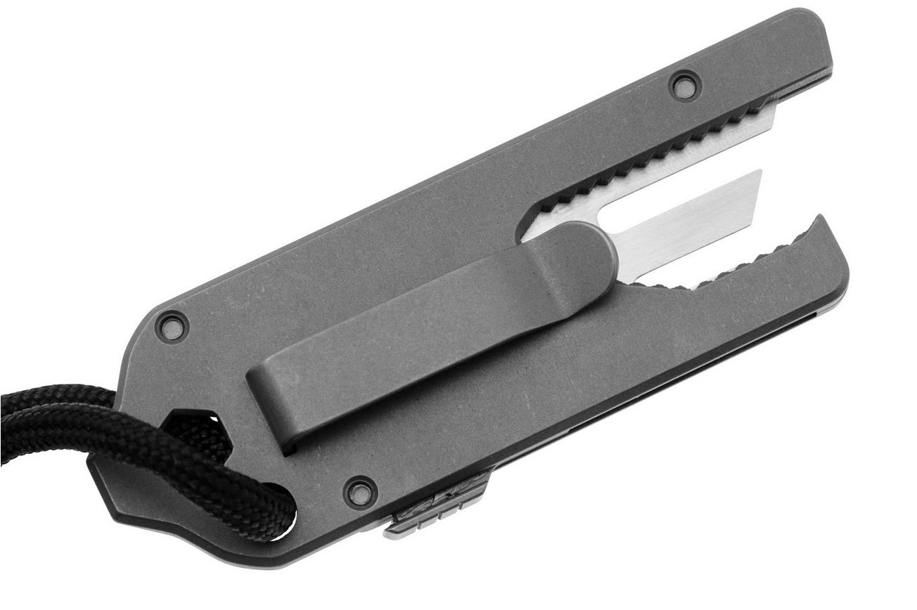 Big Idea Design TPT Slide Titanium Pocket Tool TPT-SW Stonewashed Titanium, utility mes