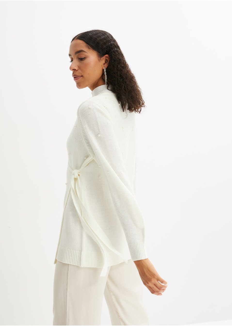 Gilet en maille cache-cœur