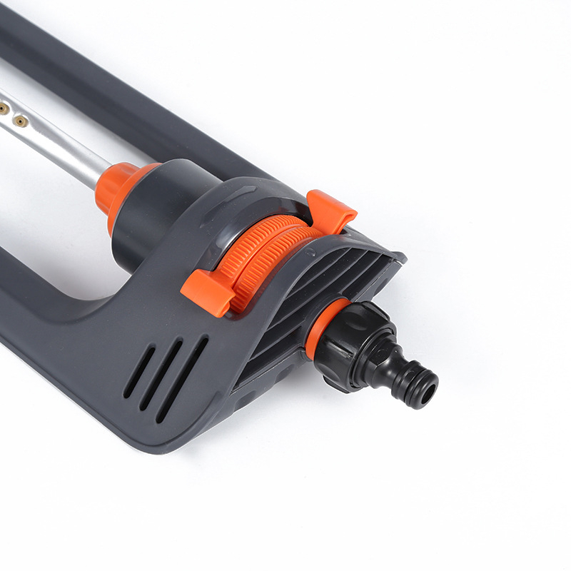 (458x156mm) Rasensprinkler Garten Rasensprenger mit 19 Sprühdüsen - Grau