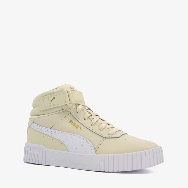 Puma Carina 2.0 Mid dames sneaker beige/wit