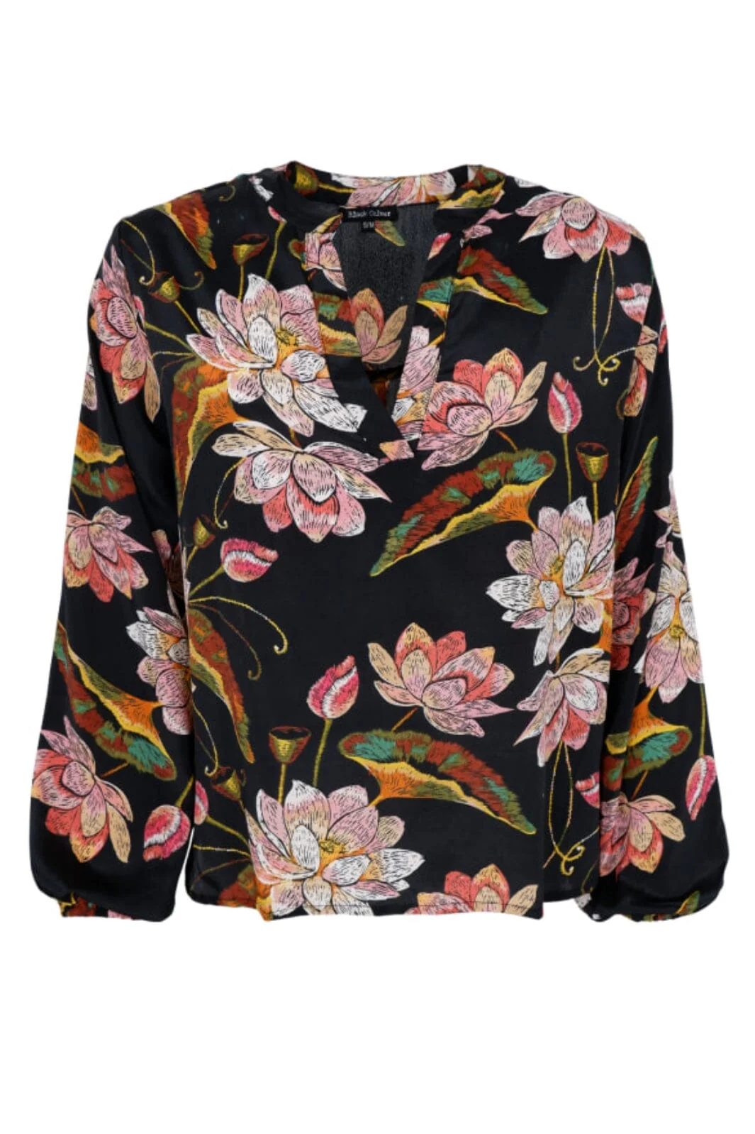Black Colour Bcluna Blouse deep floral