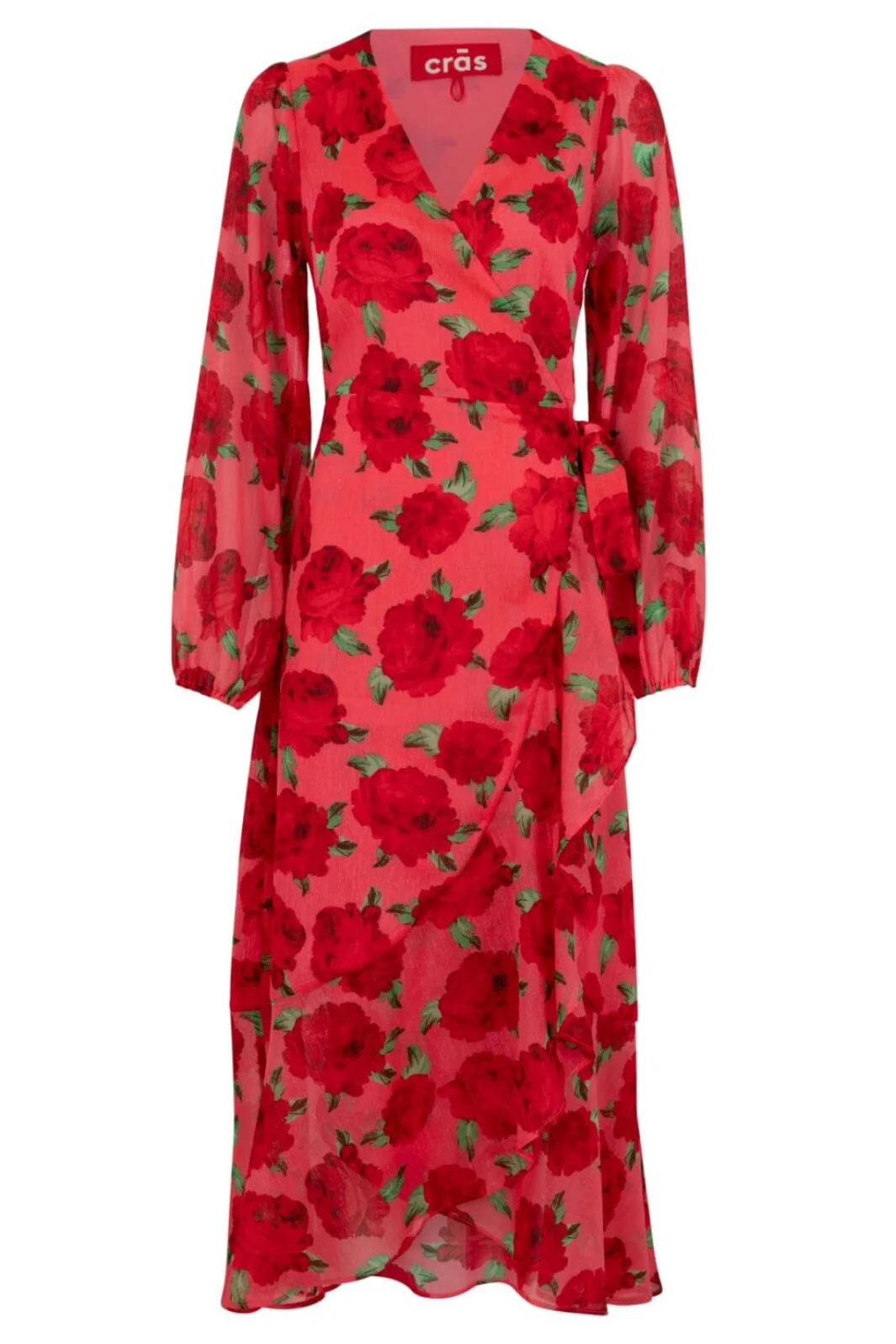 Cras Luellacras Dress 8019 coral roses