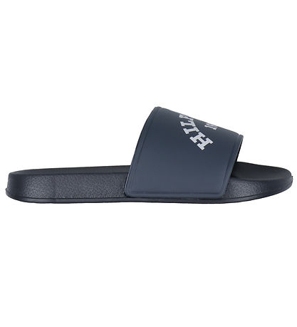 Tommy Hifiger Bådesandaler - Logo Pool Slide - Navy m. Hvid
