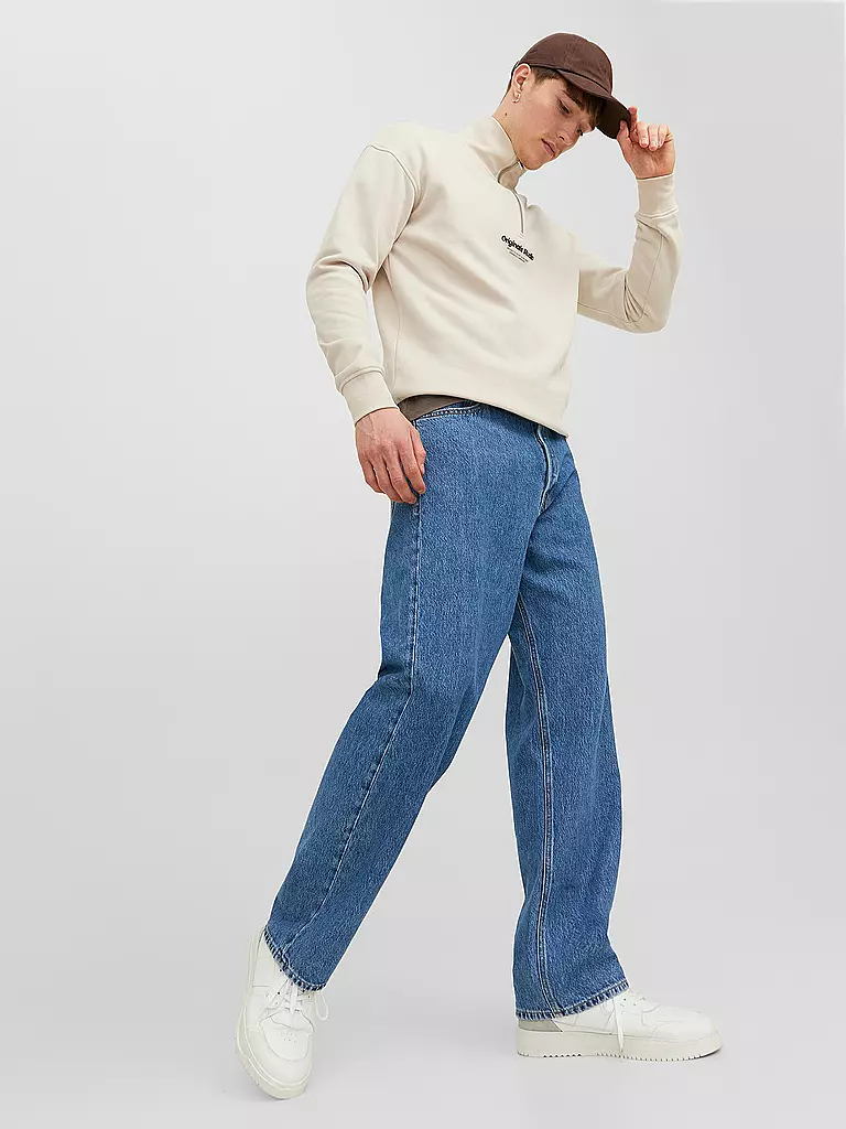 JACK & JONES Jeans Baggy Fit JJIALEX JJORIGINAL blau