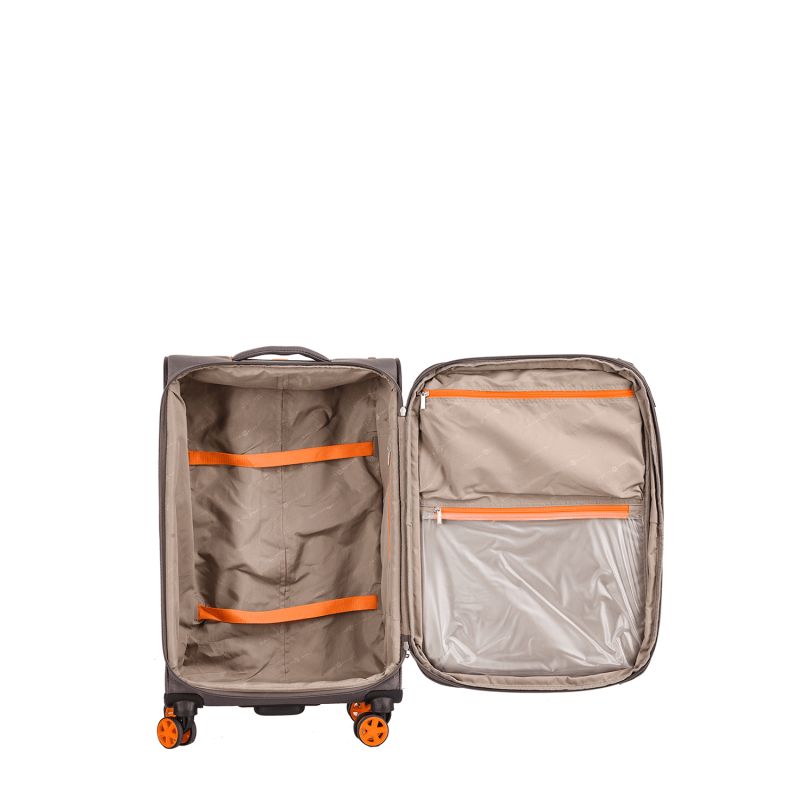 Valise cabine souple 48203 Extensible 55 cm Light Coffee