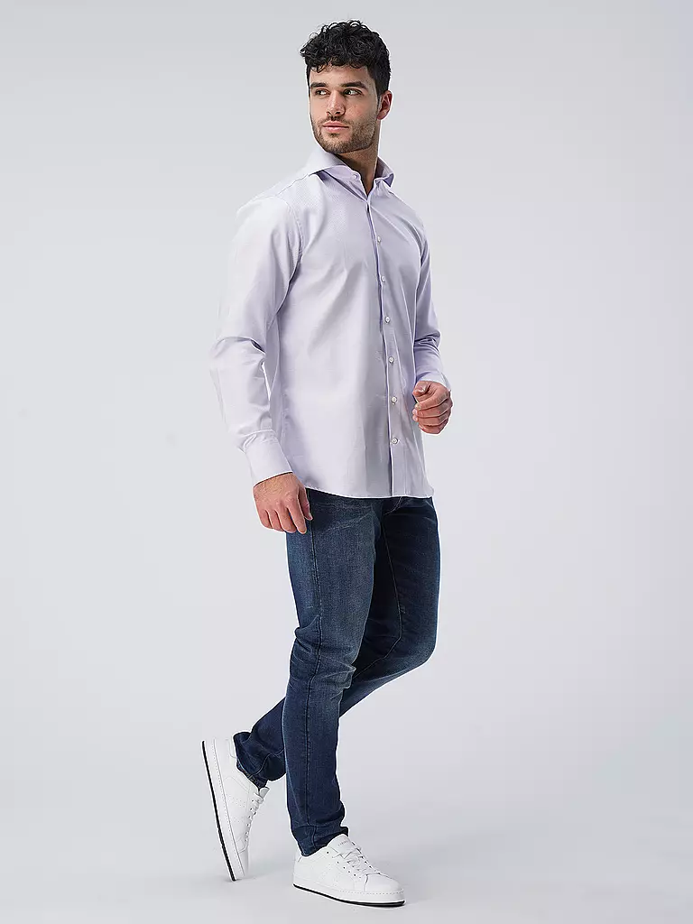STENSTRÖMS Hemd Fitted Fit lila