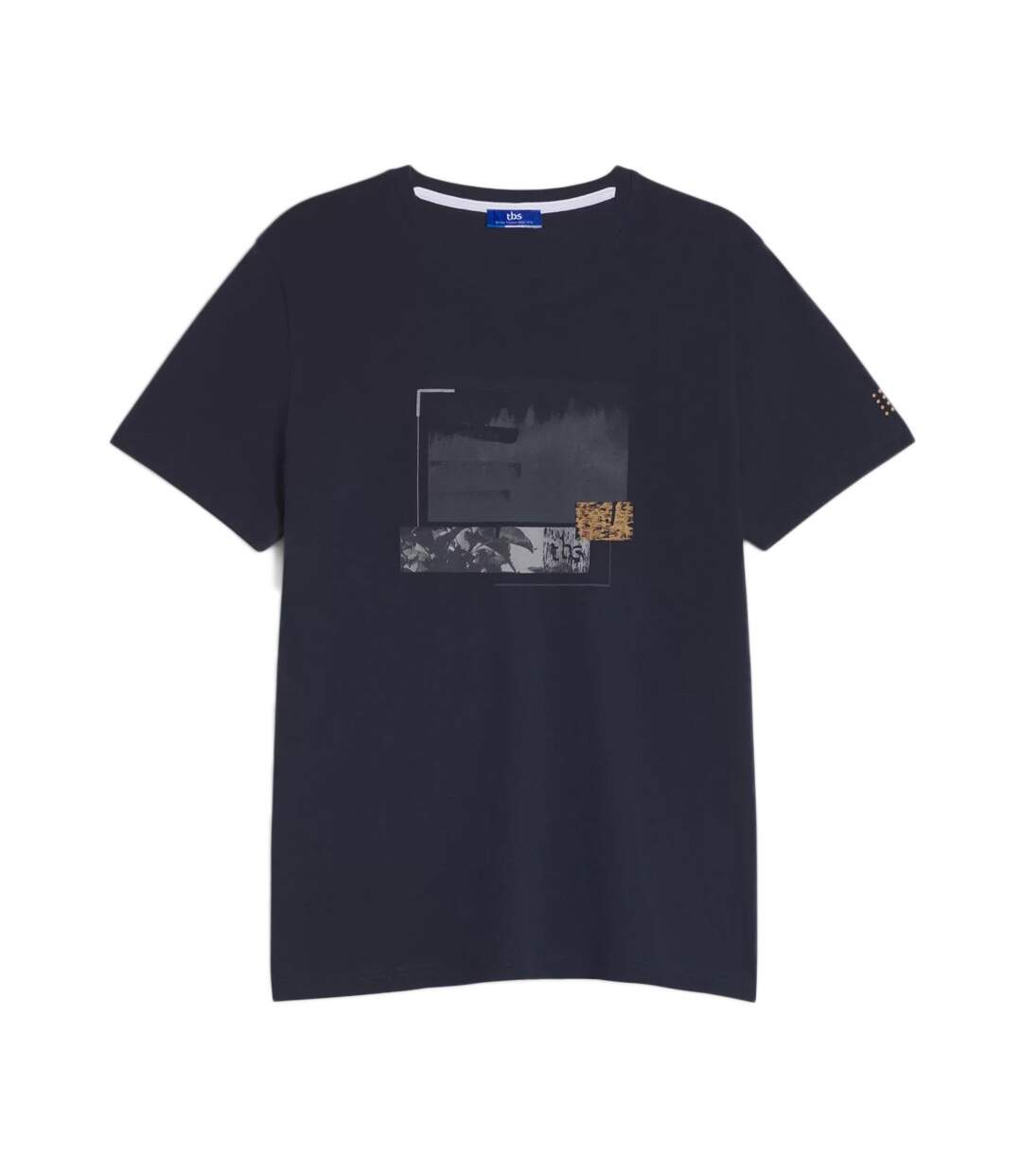 T-shirt Marine Homme TBS CASEYTE