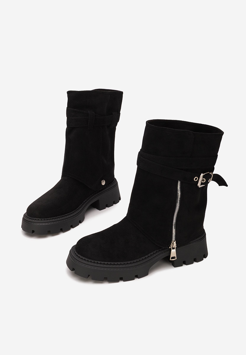 Bottes courtes femme noires Ginesia