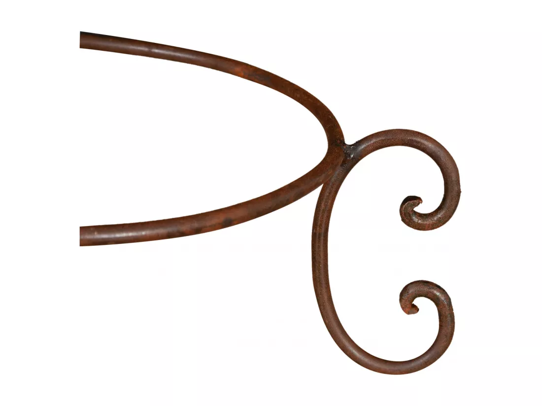 BISCOTTINI Porte-Pot – Support en Fer Solide - Pot de Fleurs - Support Métallique pour Plantes - Jardinière - Décoratif -Extérieure - 55x55x22 cm