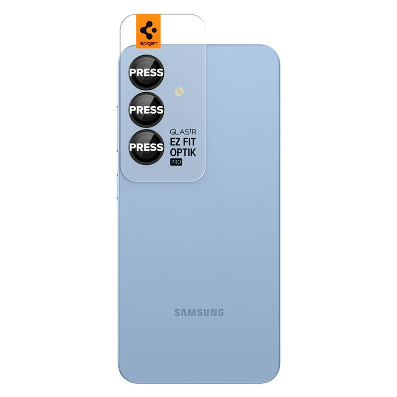 (2er Set) Samsung Galaxy S25  Plus Glas Tr EZ Fit Optik Pro Kamera Objektiv Protector Panzer Glas Case Friendly mit Rahmen (AGL09088)