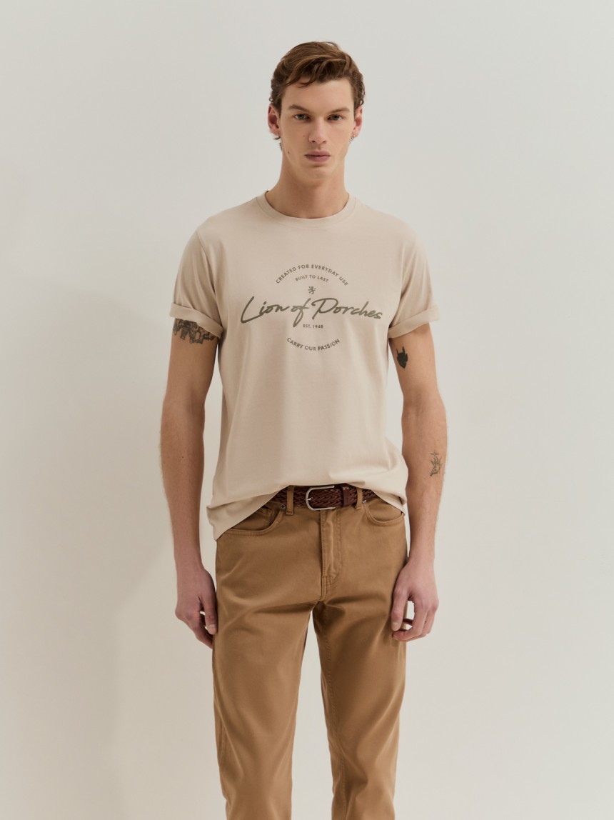T-shirt em algodão