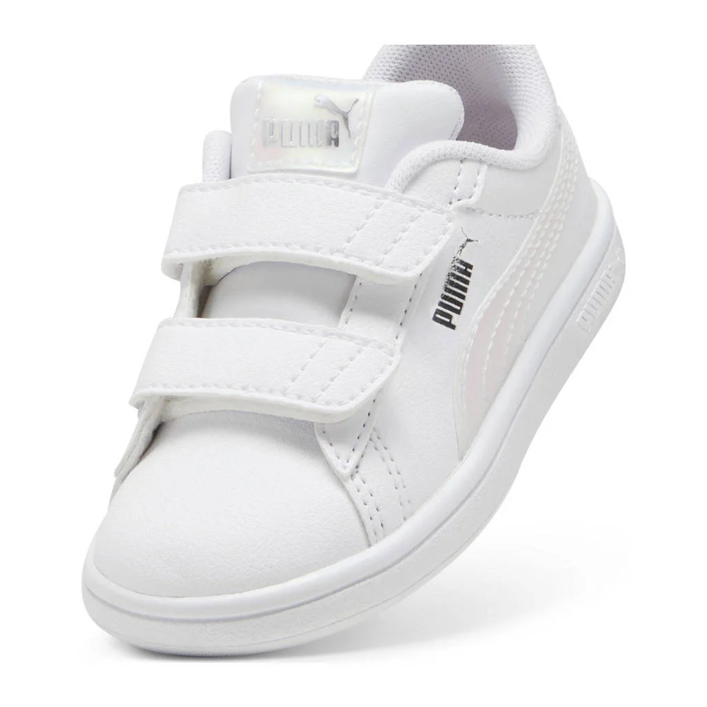 Puma Smash 3.0 Holosneakers wit/lila/zilver