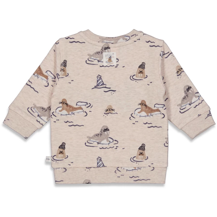 Feetje Sweatshirt Cool As Ever Offwhite Melange
