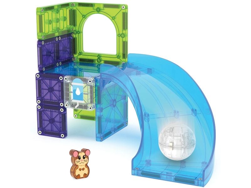 Magna-Tiles Hamster Ball 13 Teile Abenteuer-Set mit 13 magnetischen Teilen