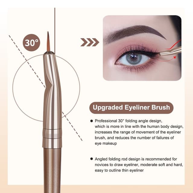 20 fiber øjenskygge børste Basic Blusher Eyebrow Makeup Makeup