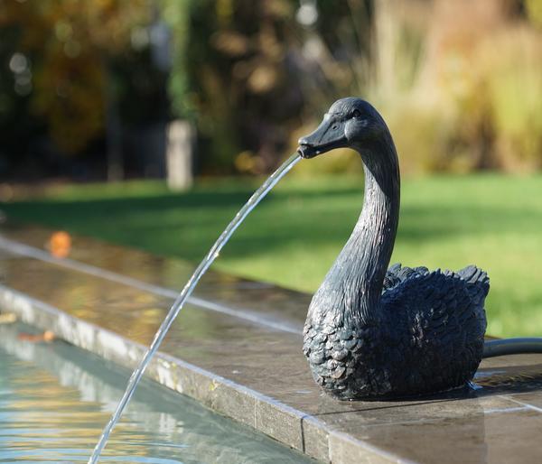 Ubbink Polyresin-Wasserspeier Schwan, ca.