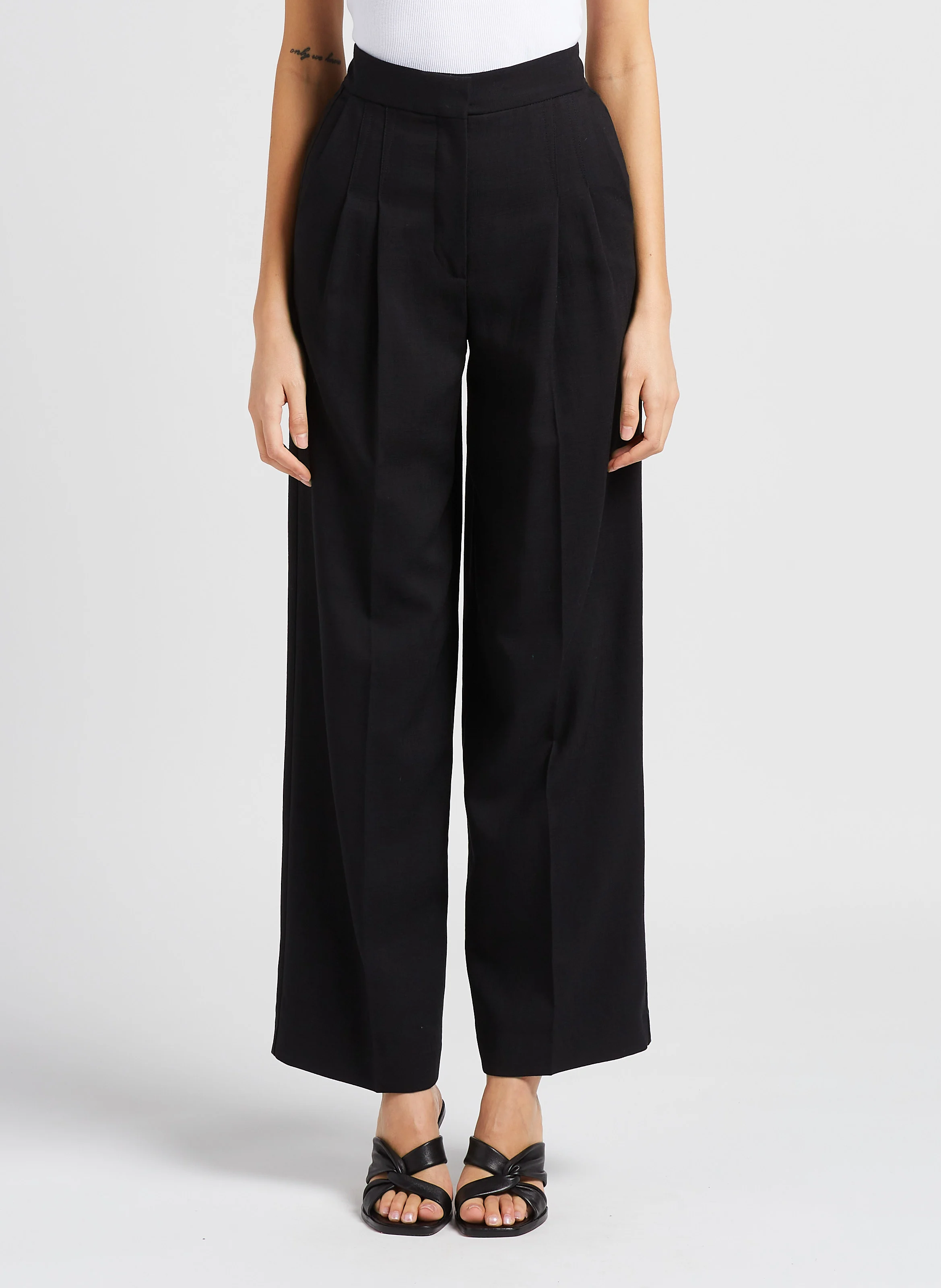 EDWIN - Pantalon large taille haute | Noir