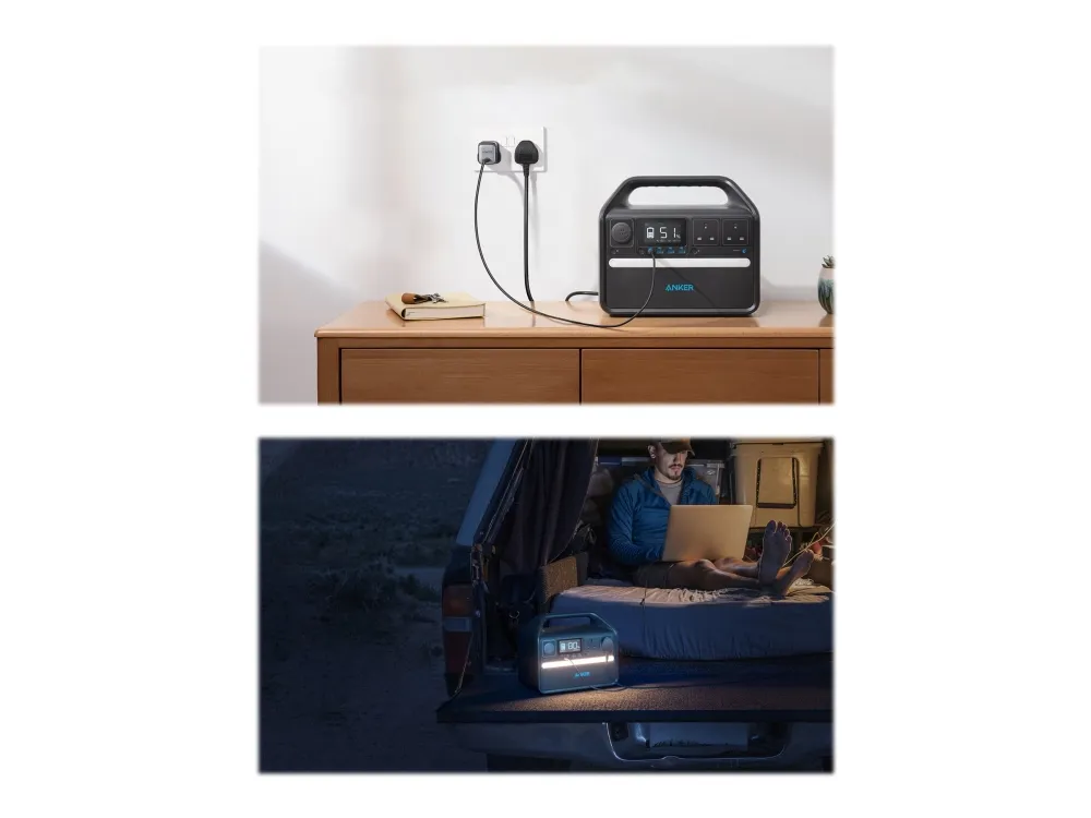 Anker PowerHouse 535 - Transportabel strømstation - litiumjernfosfat - 32000 mAh - 512 Wh - output-stikforbindelser: 7