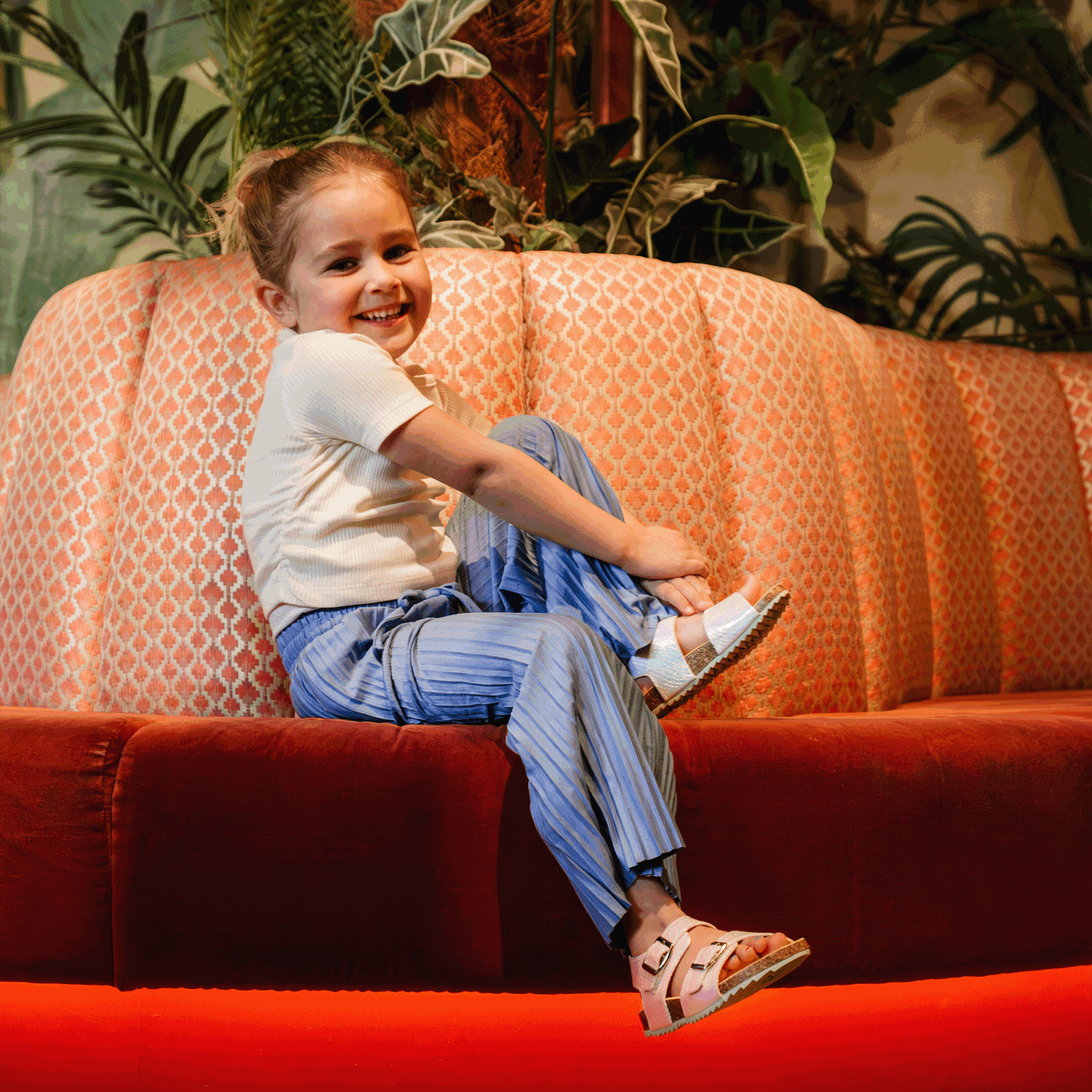 Go Bananas sandaal – Pearls Metallic, Microleer | Meisjes schoenen