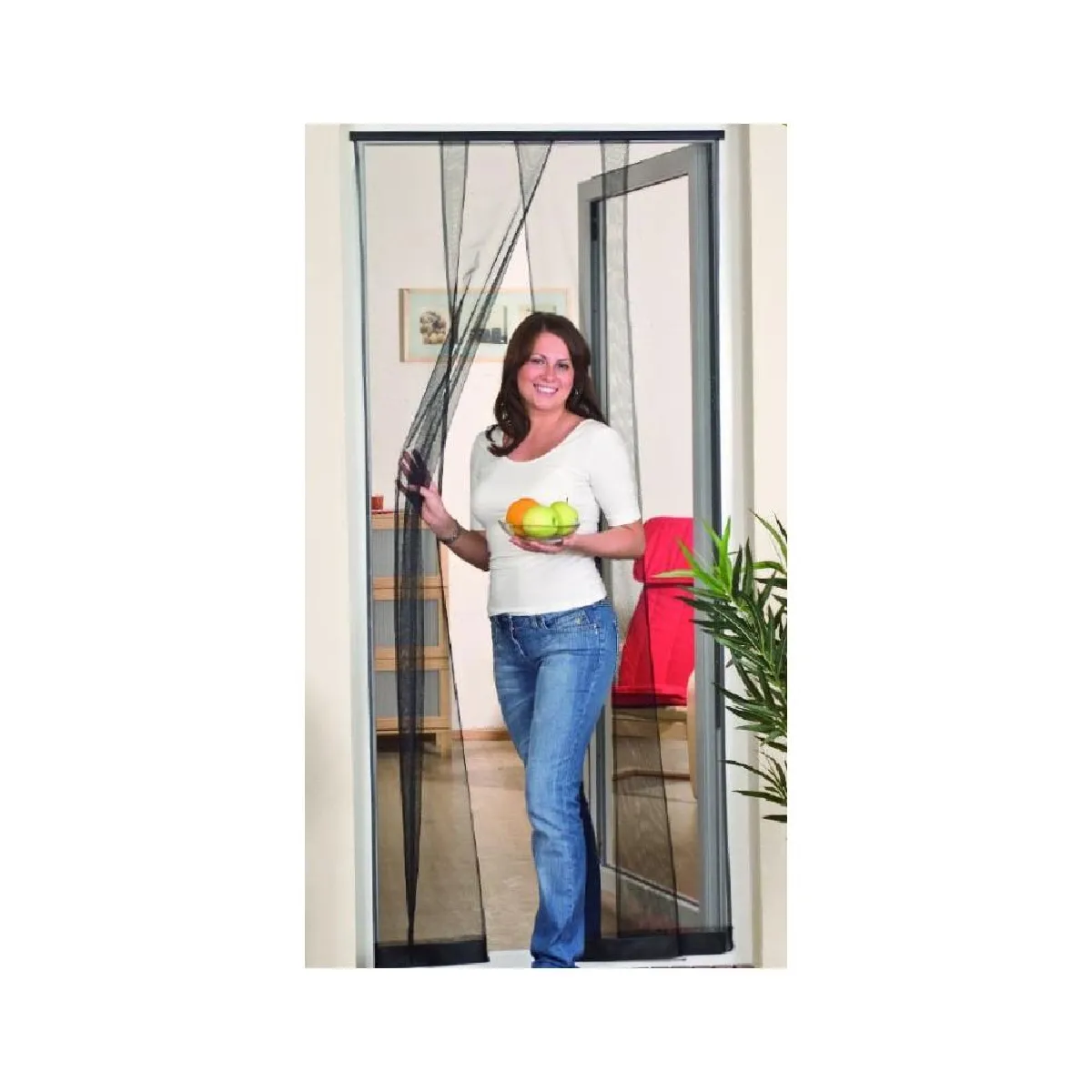 Easy Life Rideau moustiquaire porte fibre de verre (Lot de 2)