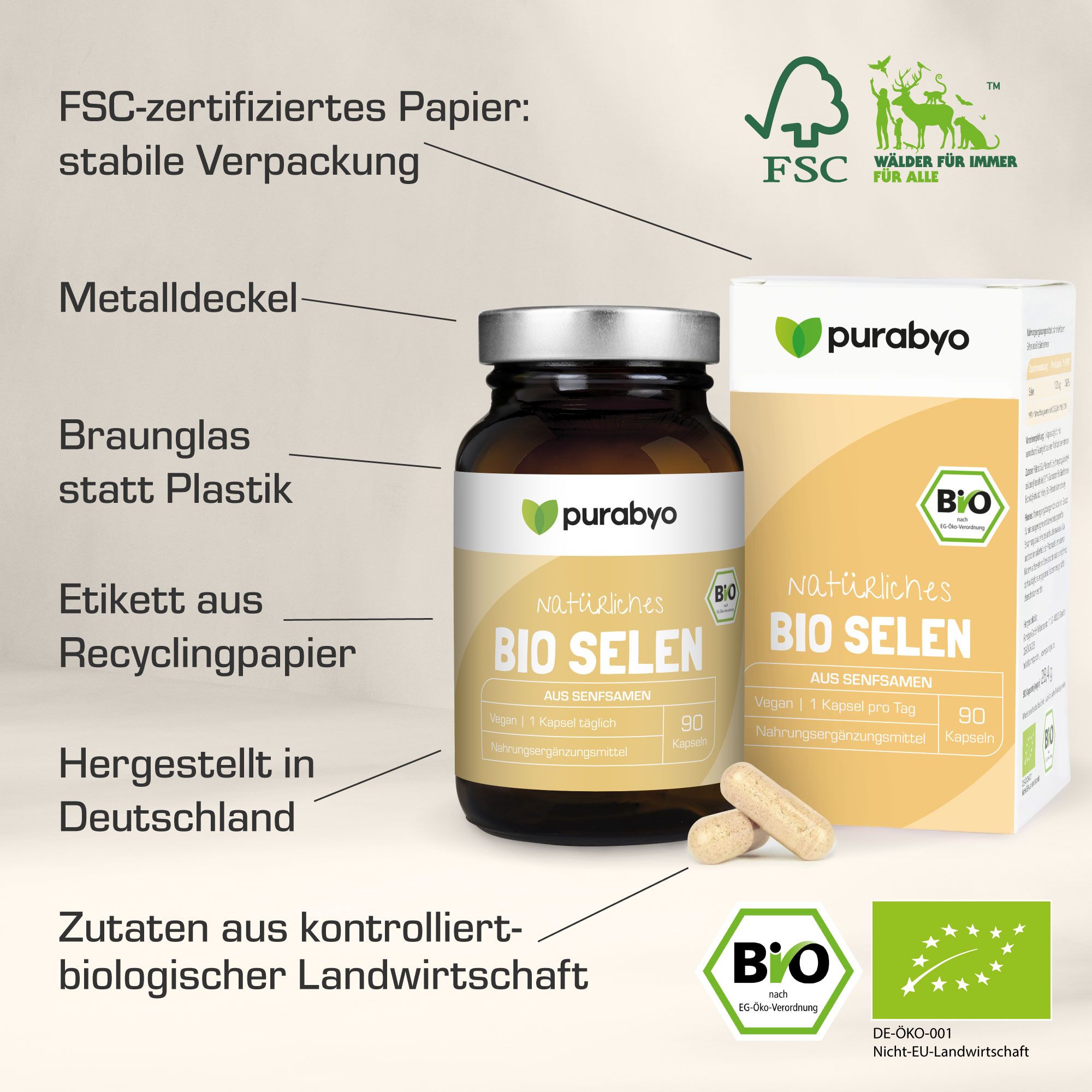 Purabyo Bio Selen Kapseln