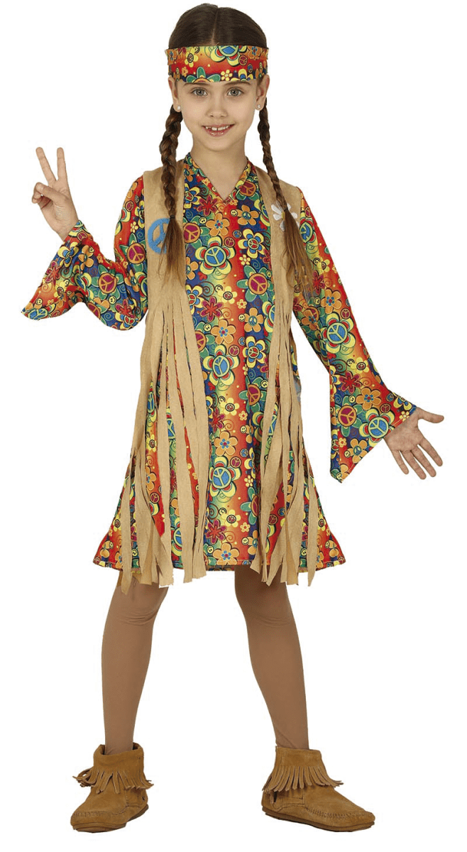 Hippie Kostuum Kind Bloemen