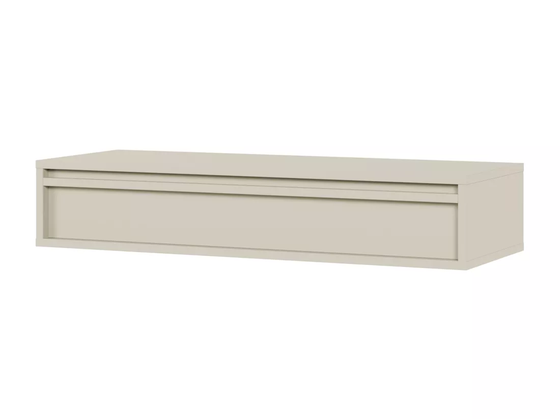 Table console - 90 cm - avec tiroir - suspendu - grège - EVO
