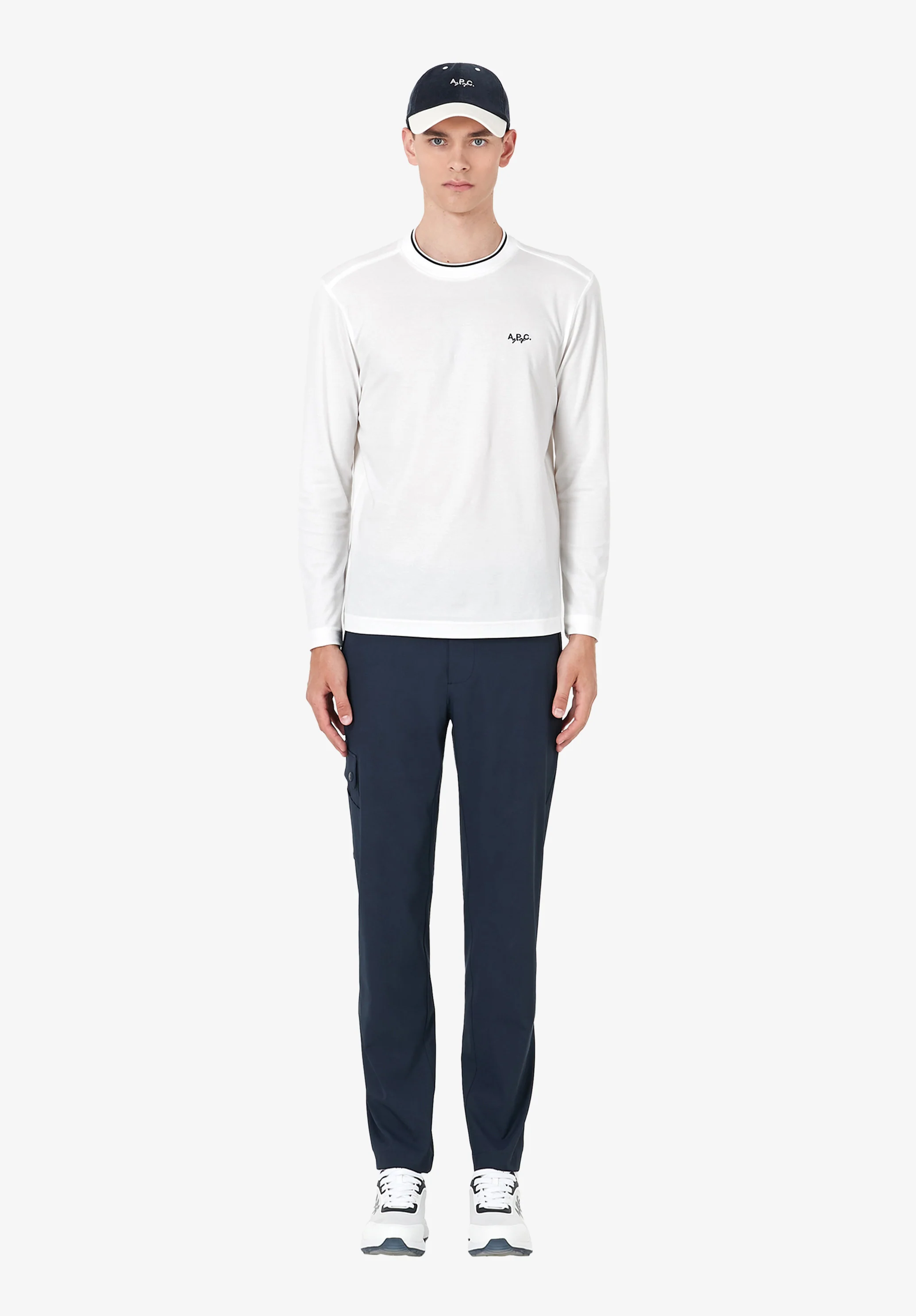 Pantalon droit ajusté - Dark navy