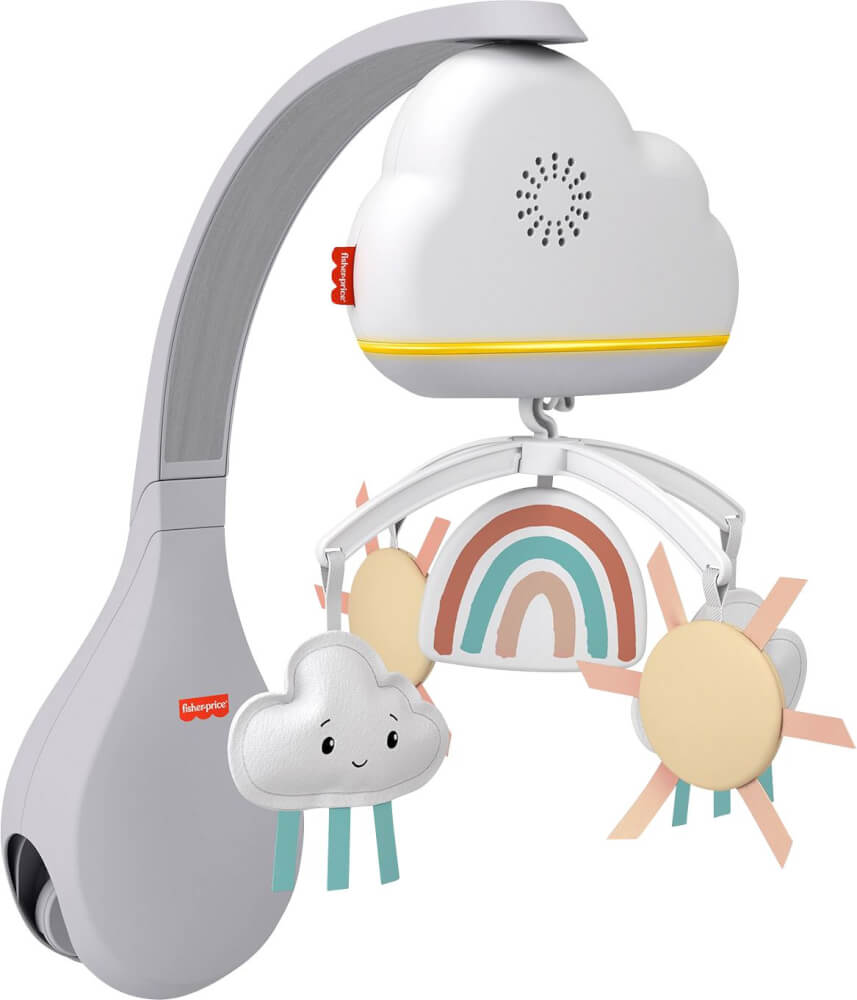 Fisher-Price Babybett Regenbogen-Mobile und Spieluhr
