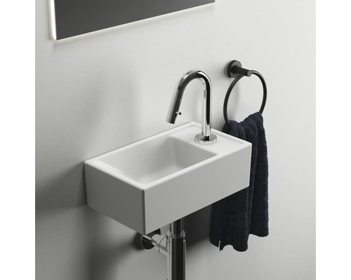 Ideal Standard i.life S wastafel 37 x 21 cm wit chroom glanzend E2129AA
