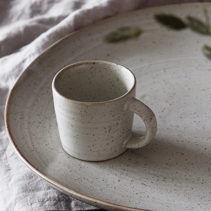 House Doctor - Pion Tasse, grau / weiss